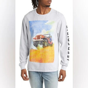 Urban Outfitters Jeep Longsleeve Graphic Tshirt Mens Size L